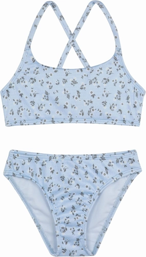 Gottex Kids Ditsy Dream Textured Criss Cross Strap Swim SetChlorine Fade Resistant and Built-in UPF UV 50  Protection