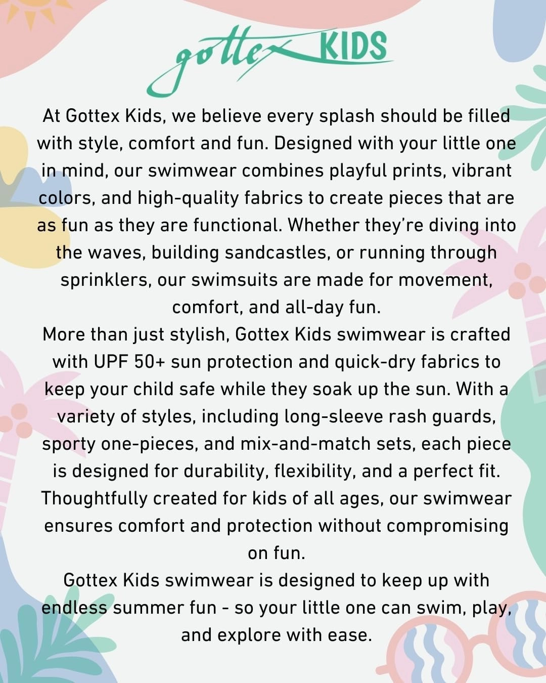 Gottex Kids Ditsy Dream Textured Criss Cross Strap Swim SetChlorine Fade Resistant and Built-in UPF UV 50  Protection
