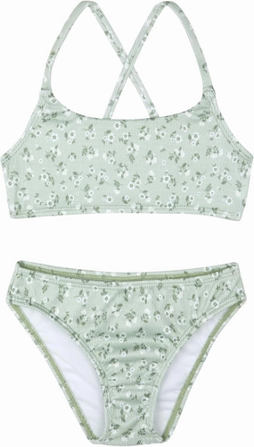 Gottex Kids Ditsy Dream Textured Criss Cross Strap Swim SetChlorine Fade Resistant and Built-in UPF UV 50  Protection
