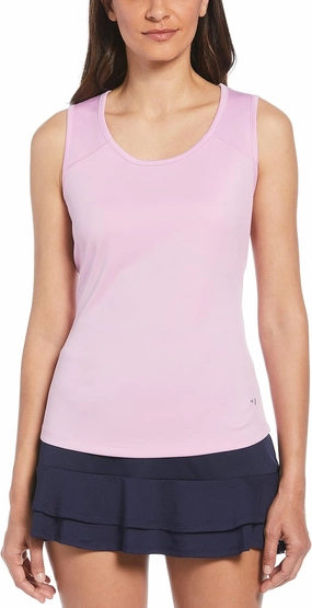 Grand Slam Women's Solid Keyhole Sleeveless Tennis Tank Top