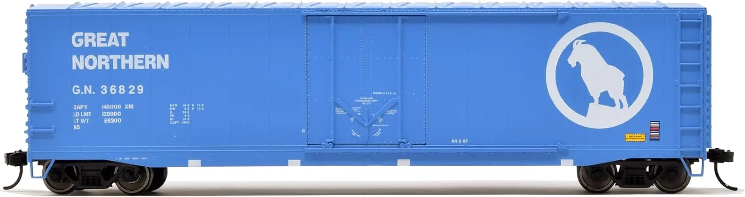 Great Northern Railroad Box Car with Plug Door Running Number #36829 HO Scale Train Rolling Stock HR6634B