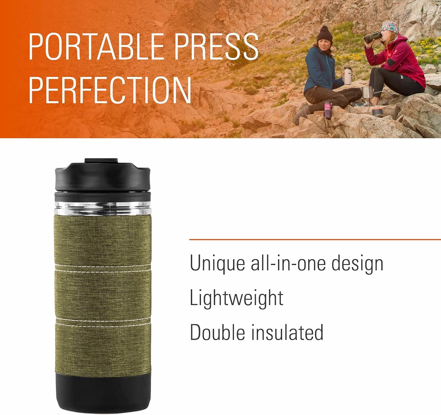GSI Outdoors, Commuter JavaPress, Outdoor French Press Coffee Maker