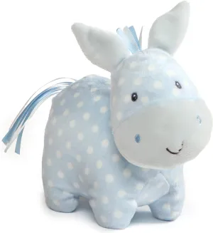 GUND Baby Roly Polys Horse Polka-Dotted Stuffed Animal Plush, Blue, 6”