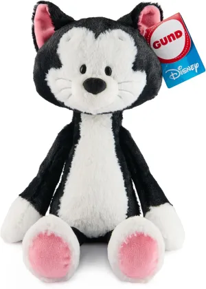 GUND Disney Official Figaro Toothpick Plush, Pinocchio, Mickey and Friends Cat Stuffed Animal for Ages 1 and Up, Black, 15”