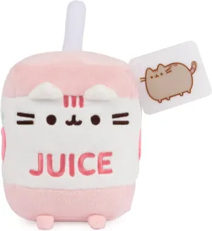 GUND Pusheen Juice Box Plush Cat Stuffed Animal for Ages 8 and Up, Pink/White, 6”