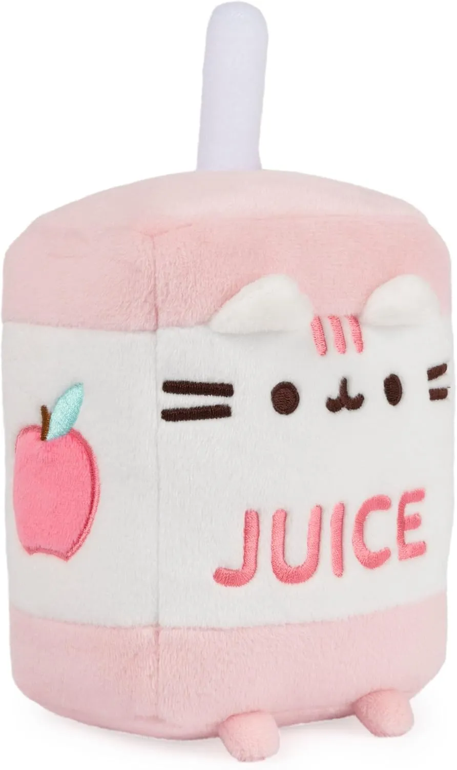 GUND Pusheen Juice Box Plush Cat Stuffed Animal for Ages 8 and Up, Pink/White, 6”