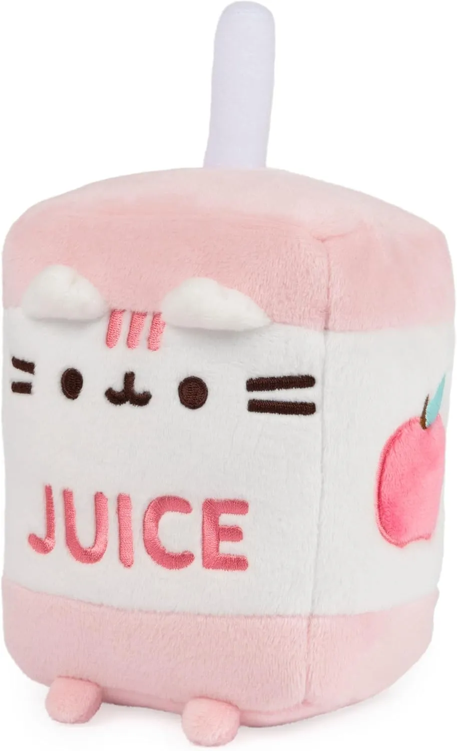GUND Pusheen Juice Box Plush Cat Stuffed Animal for Ages 8 and Up, Pink/White, 6”
