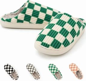 Guyarns House Slippers for Women & Men - Fuzzy, Casual Indoor/Outdoor Shoes with Memory Foam & Faux Fur Lining