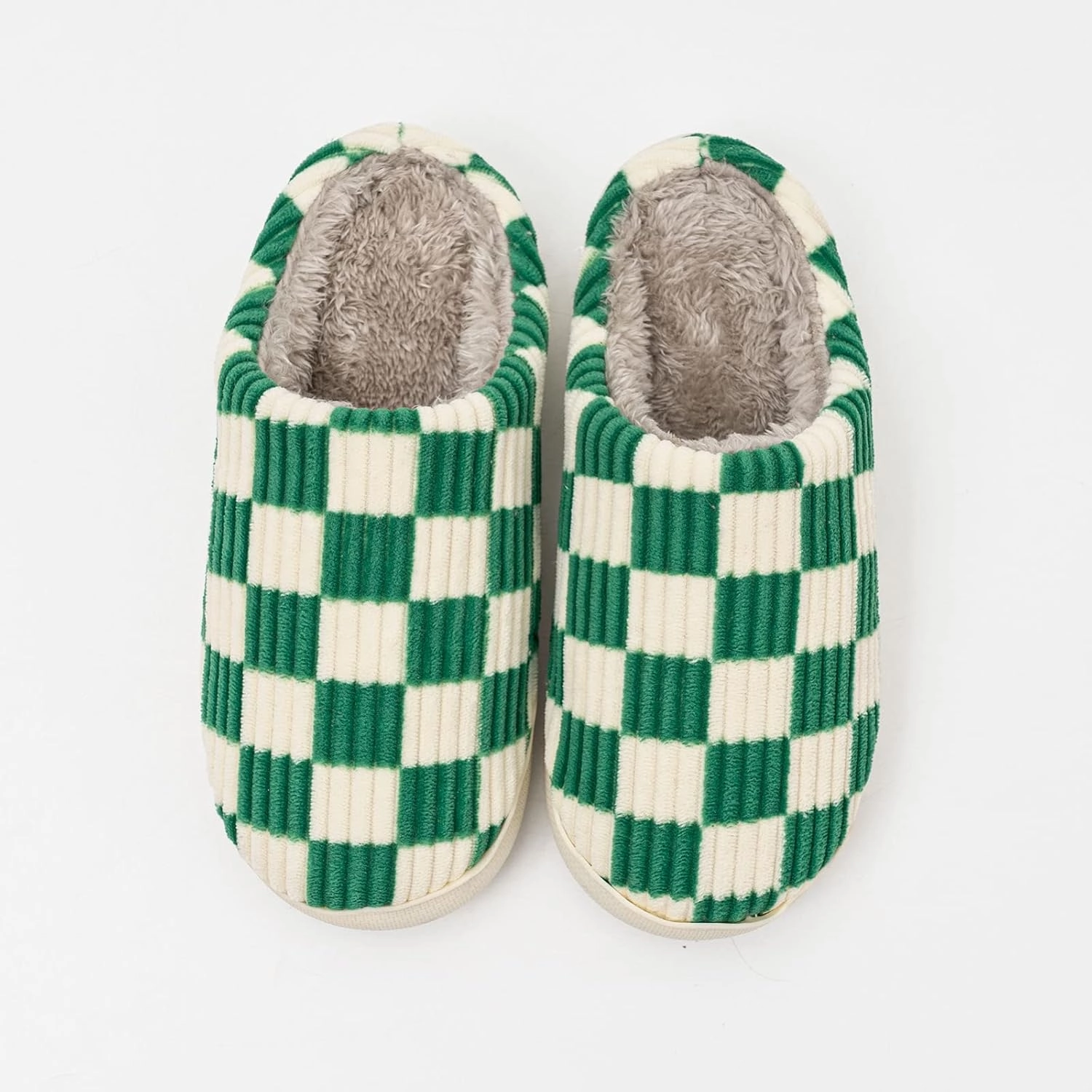 Guyarns House Slippers for Women & Men - Fuzzy, Casual Indoor/Outdoor Shoes with Memory Foam & Faux Fur Lining