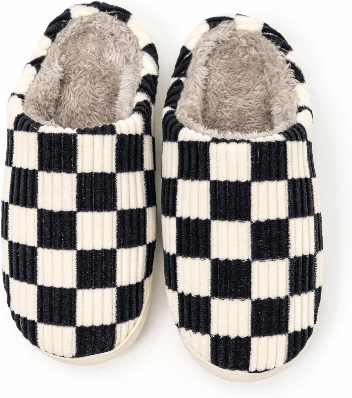 Guyarns House Slippers for Women & Men - Fuzzy, Casual Indoor/Outdoor Shoes with Memory Foam & Faux Fur Lining