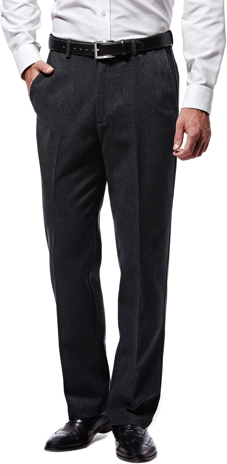 Haggar Men's Casual Classic Fit Denim Trouser Pant-Regular and Big & Tall Sizes