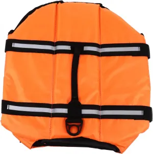 HANABASS Floating Vest for Vest Reflective Strip for Chihuahua Swimming and Boating Oxford Cloth Material Orange l