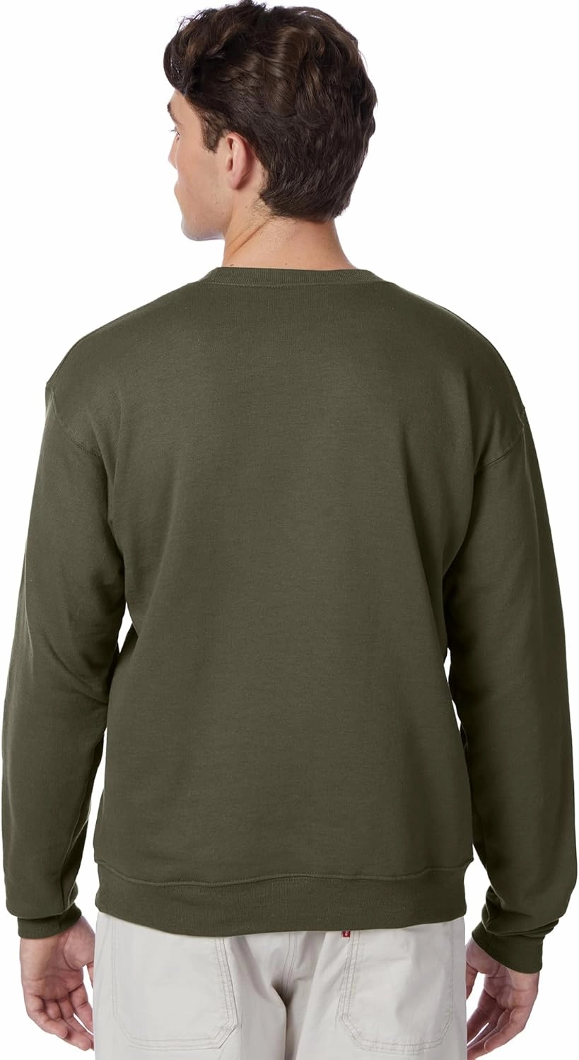 Hanes Men's EcoSmart Fleece, Pullover Crewneck Sweatshirt, 1 or 2 Pack