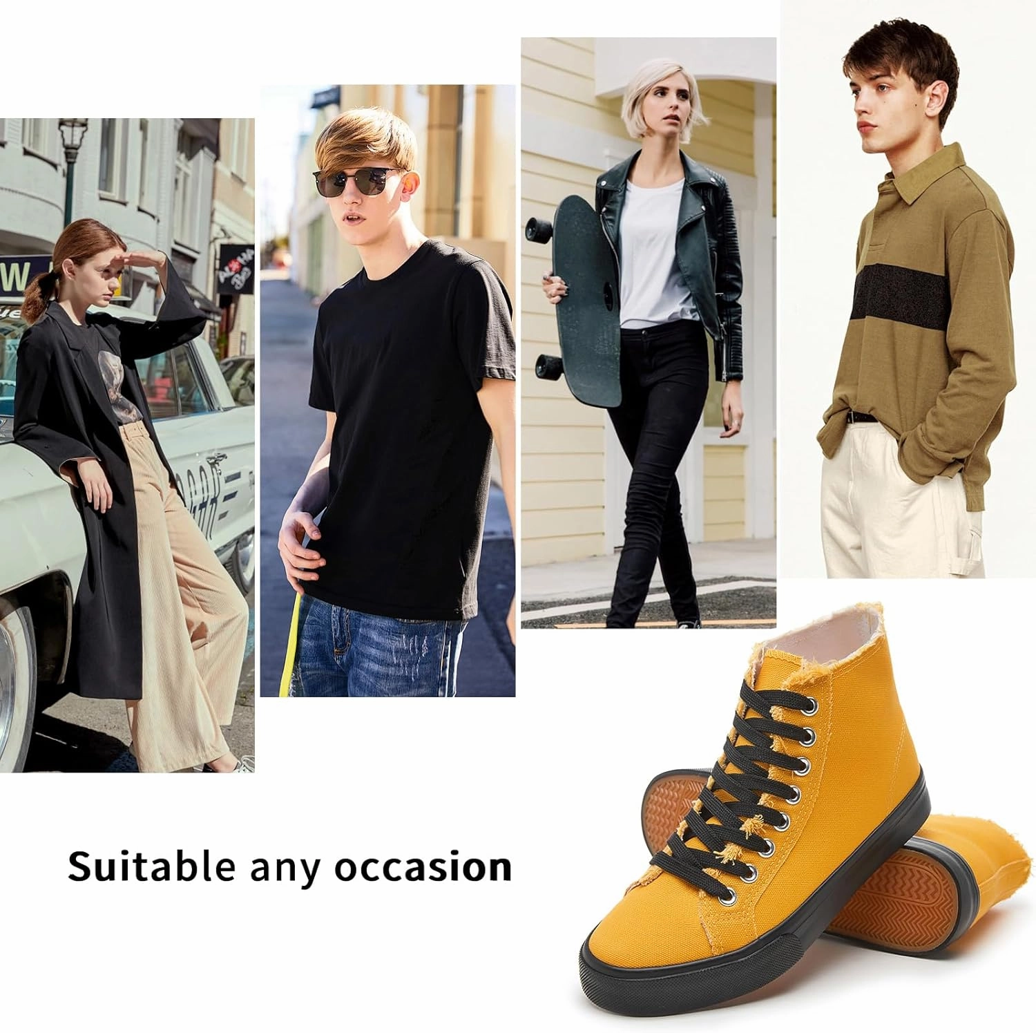 hash bubbie Unisex Canvas High top Sneakers Women's Classic Fashion High Tops Canvas Shoes Casual Tennis Shoes for Men