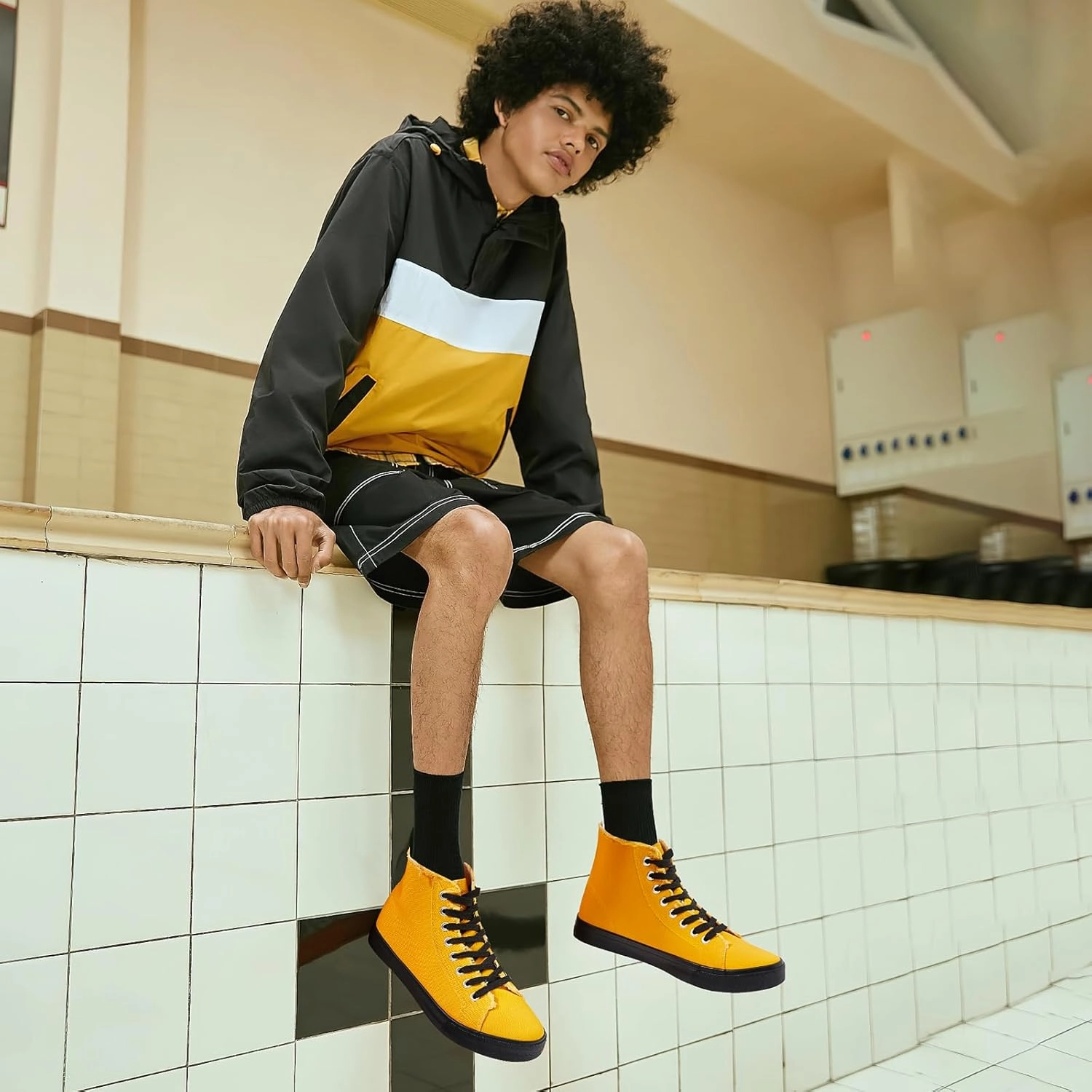 hash bubbie Unisex Canvas High top Sneakers Women's Classic Fashion High Tops Canvas Shoes Casual Tennis Shoes for Men