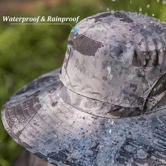 Hat with Fans Solar Power, Wide Brim Sun Hat with 2 Solar Fan for Men Women, UPF 50  Bucket Fishing Hat with Fan Built in