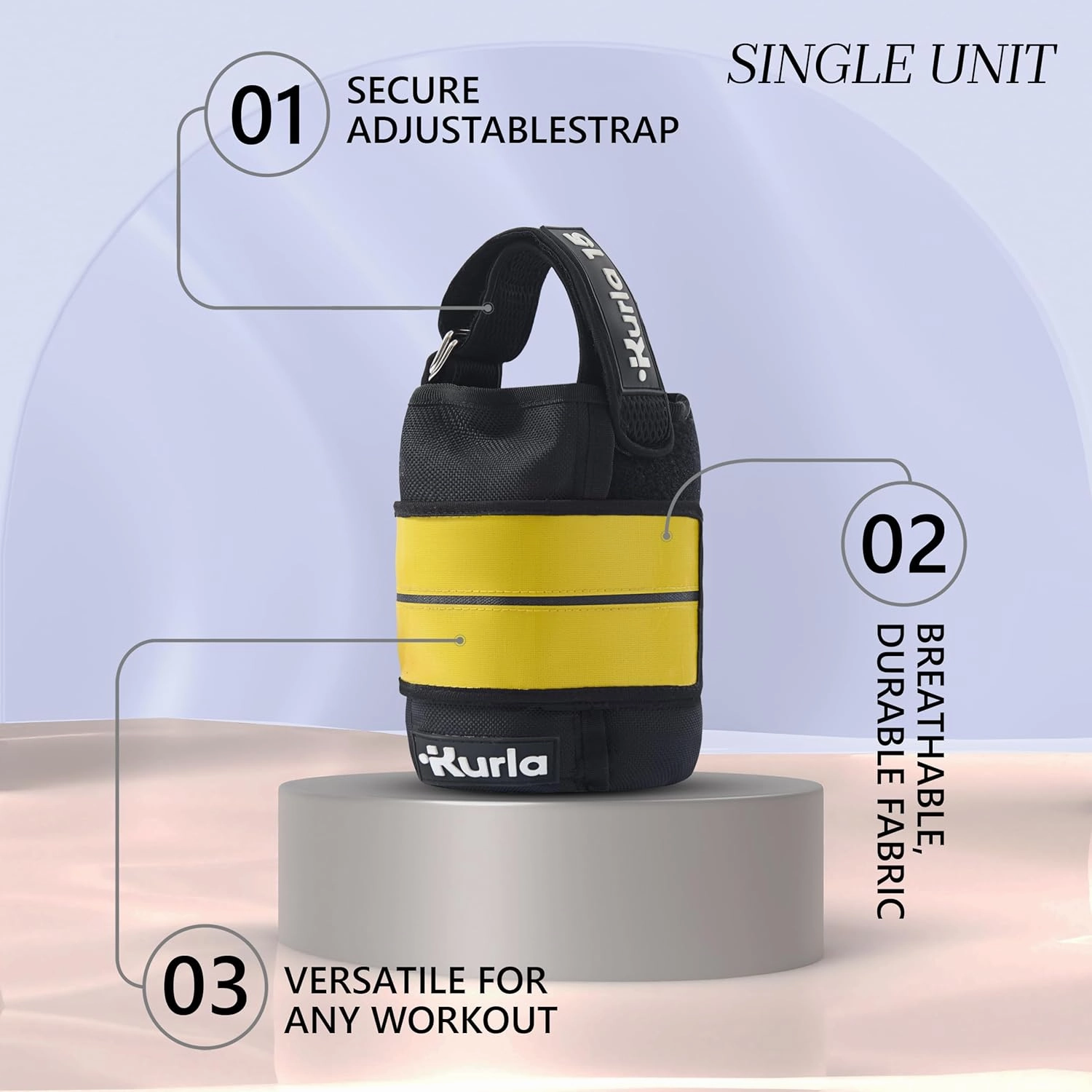 Heavy Ankle & Wrist Weight – From 4 to 40 lbs – Unique Patented Design, Adjustable Strap, Breathable Fabric – Ideal for Pilates, Strength Training, Walking, Yoga, Rehab, & Home Fitness – Single Unit
