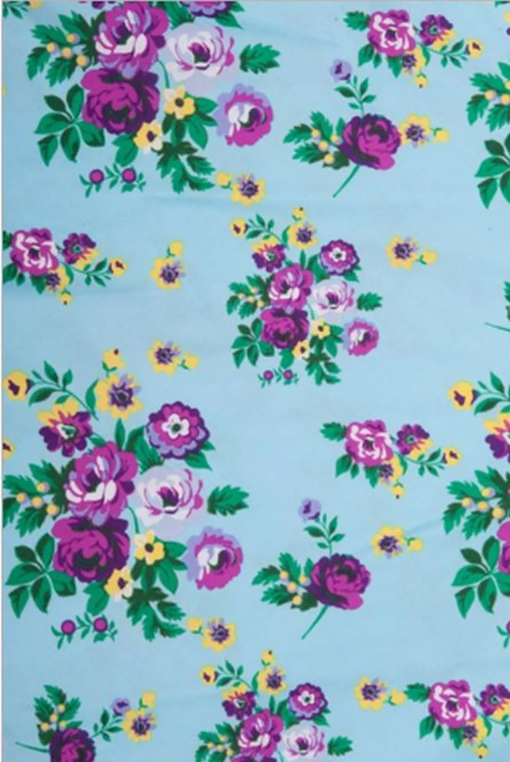 Hell Bunny Blue Floral MayDay Pinup Swing Dress