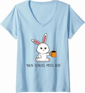 Hell do I have to bunny V-Neck T-Shirt