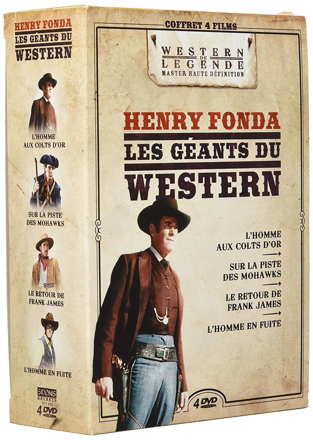 Henry Fonda Western Collection - 4 DVD Box Set ( Warlock / Drums Along the Mohawk / The Return of Frank James / Stranger on the Run ) [ NON-USA FORMAT, PAL, Reg.2 Import - France ]