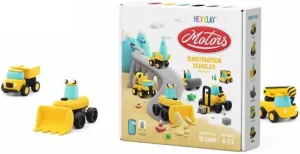 Hey Clay Construction Vehicles, Air Dry Clay Kit with Interactive App for Kids & Tweens, Modeling Clay and Crafts Set for Kids Ages 5 to 11