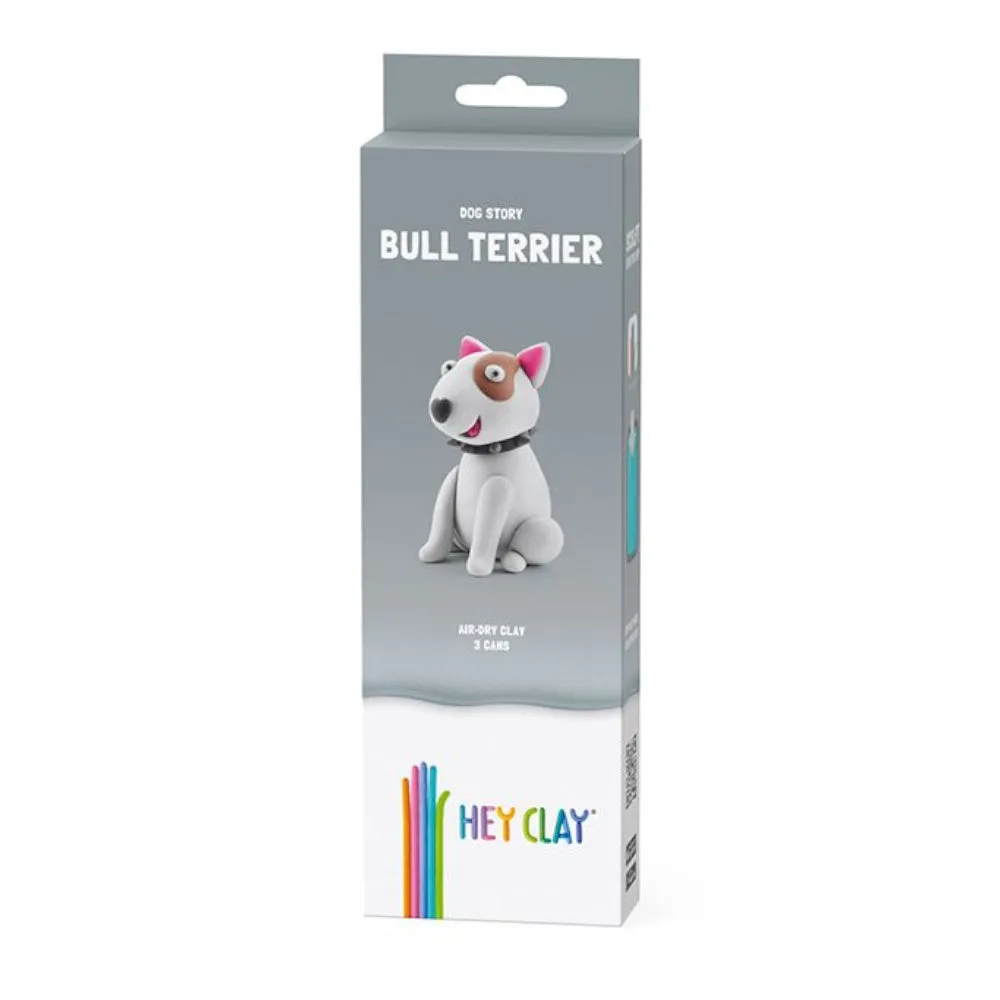 Hey Clay Dog Story - Bull Terrier, 3 Cans