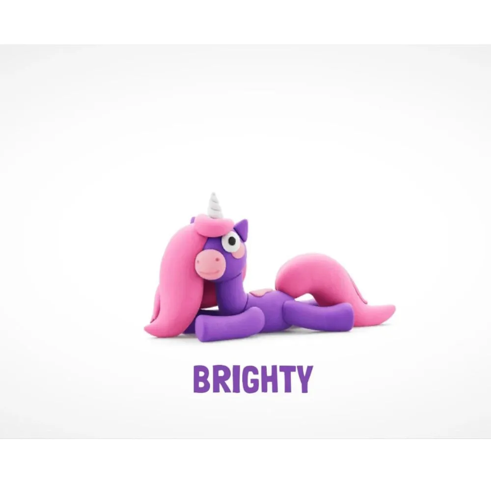 Hey Clay Rainbow Unicorn - Brighty