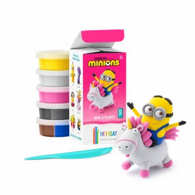 HEY CLAY - MINIONS, DAVE & FLUFFY, 5 cans