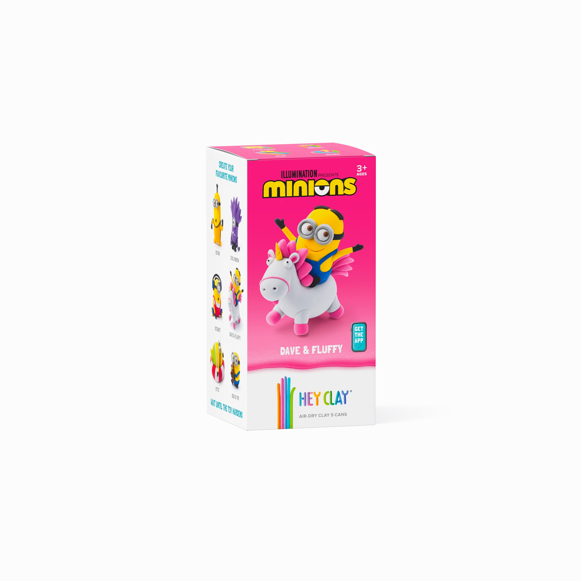 HEY CLAY - MINIONS, DAVE & FLUFFY, 5 cans