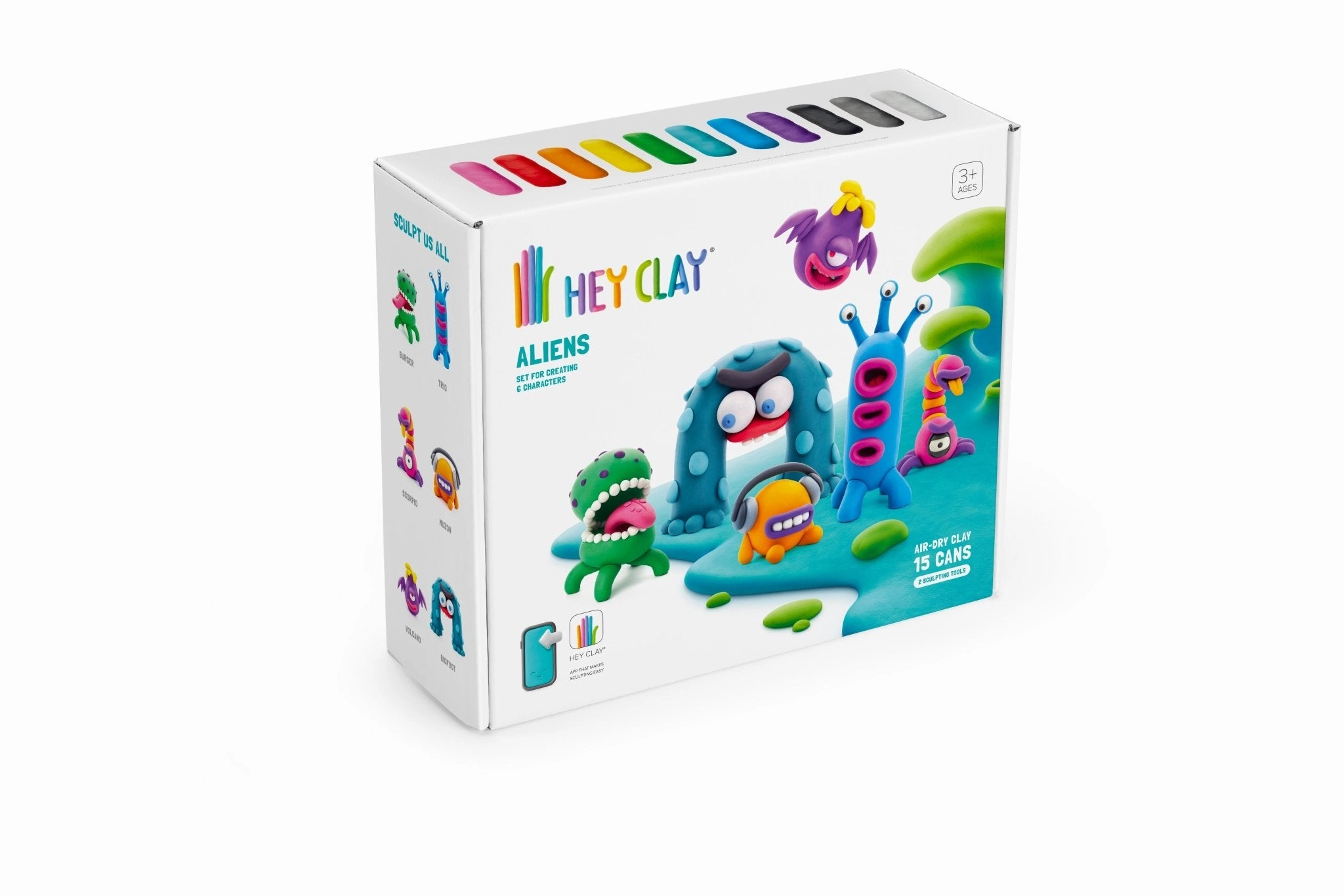 HEY CLAY Air Dry Clay Kit for Kids – Creative Modeling Set with Fun Characters and Themes