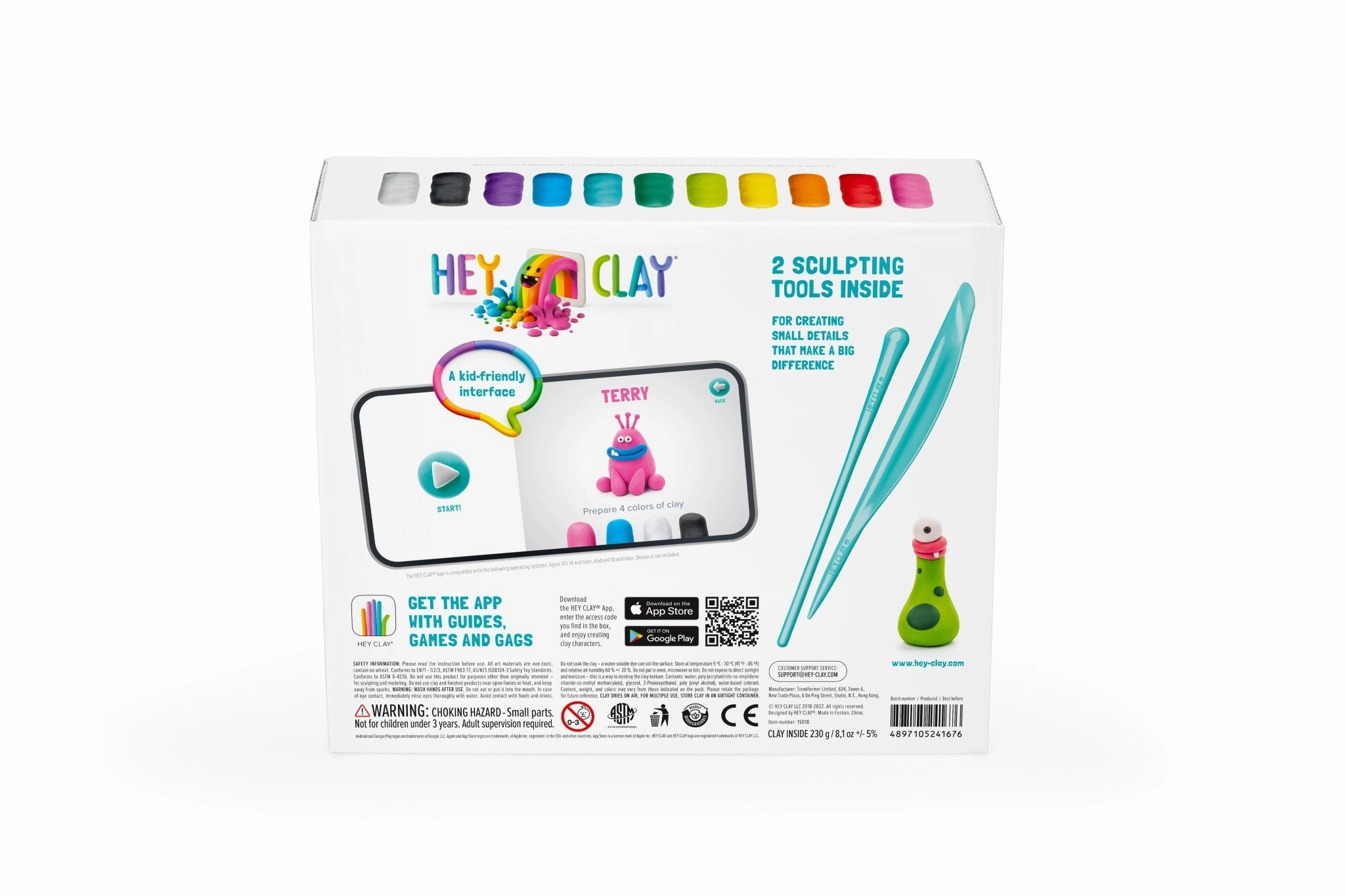 HEY CLAY Air Dry Clay Kit for Kids – Creative Modeling Set with Fun Characters and Themes