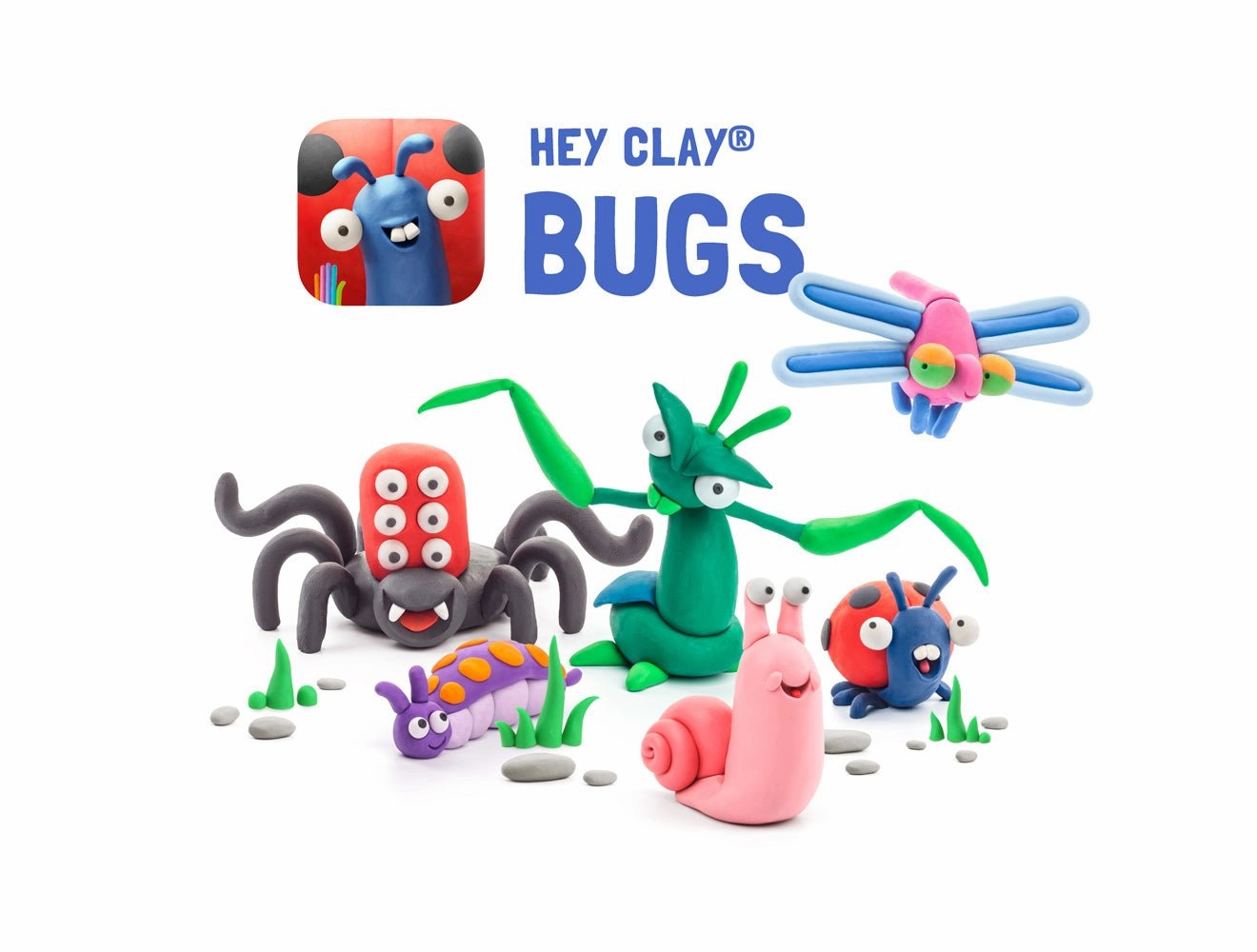 HEY CLAY Air Dry Clay Kit for Kids – Creative Modeling Set with Fun Characters and Themes