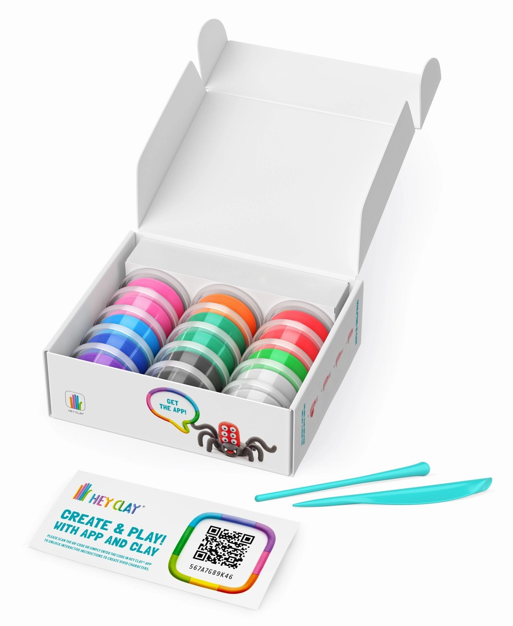 HEY CLAY Air Dry Clay Kit for Kids – Creative Modeling Set with Fun Characters and Themes