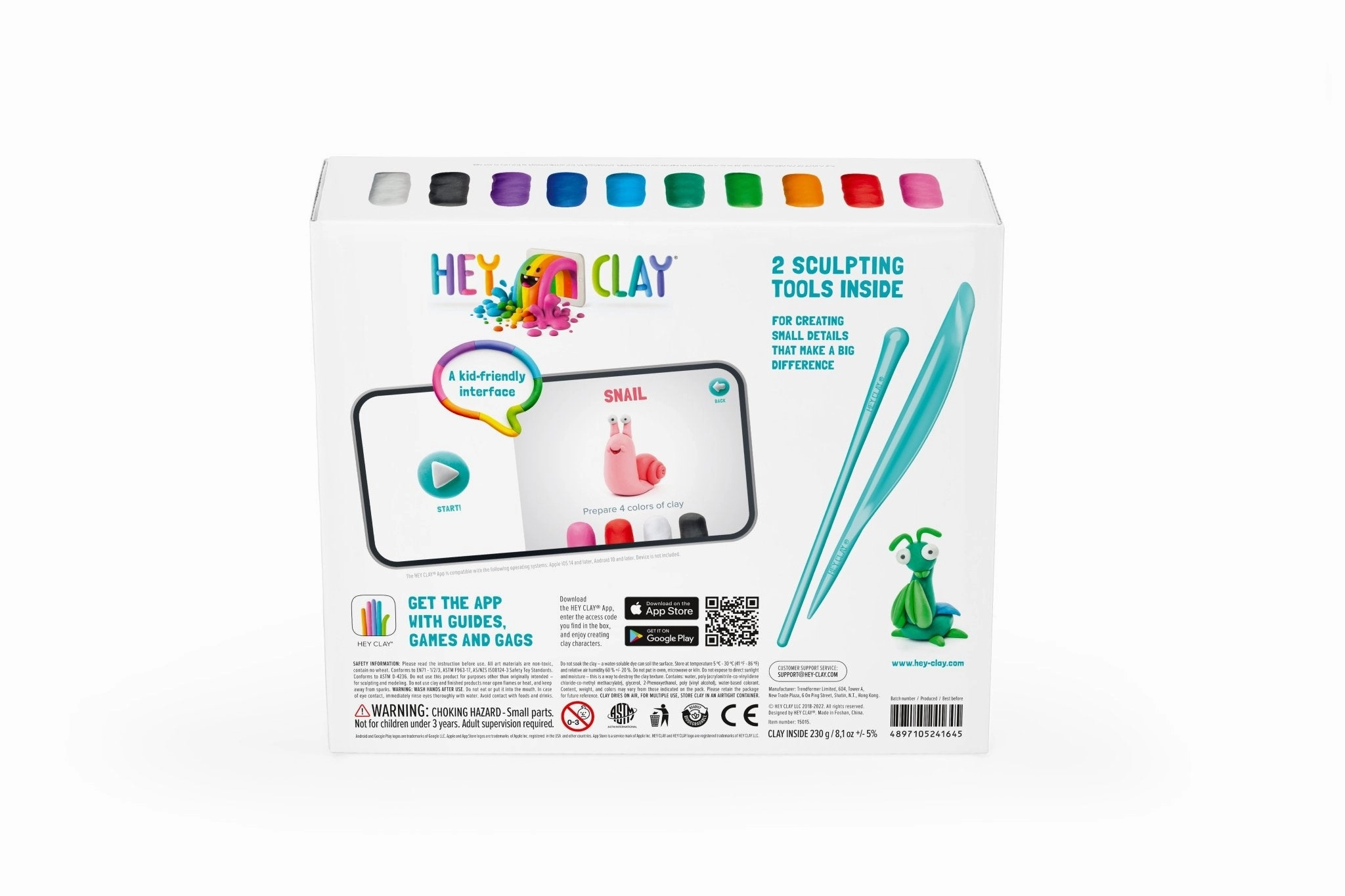 HEY CLAY Air Dry Clay Kit for Kids – Creative Modeling Set with Fun Characters and Themes