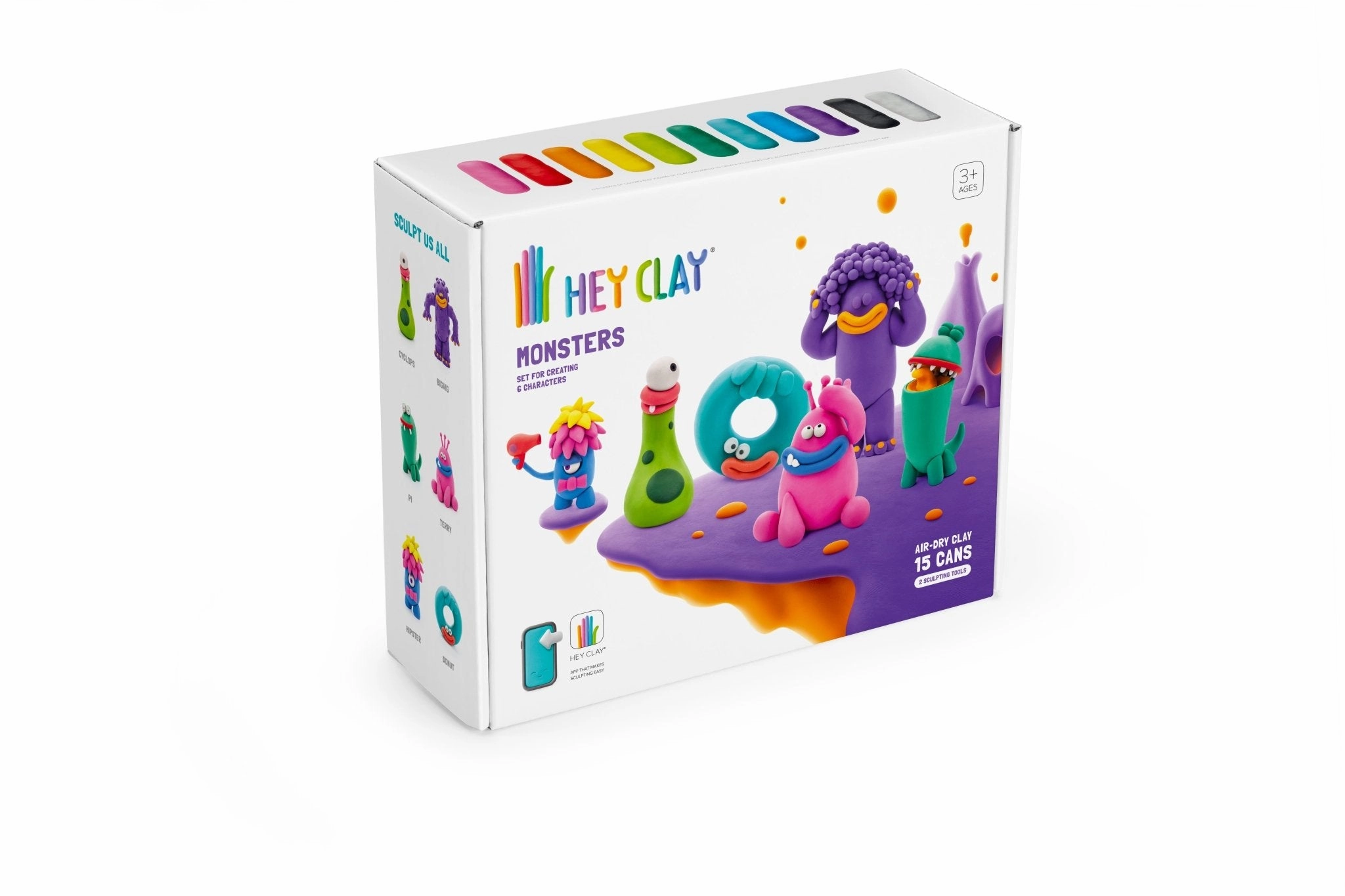 HEY CLAY Air Dry Clay Kit for Kids – Creative Modeling Set with Fun Characters and Themes