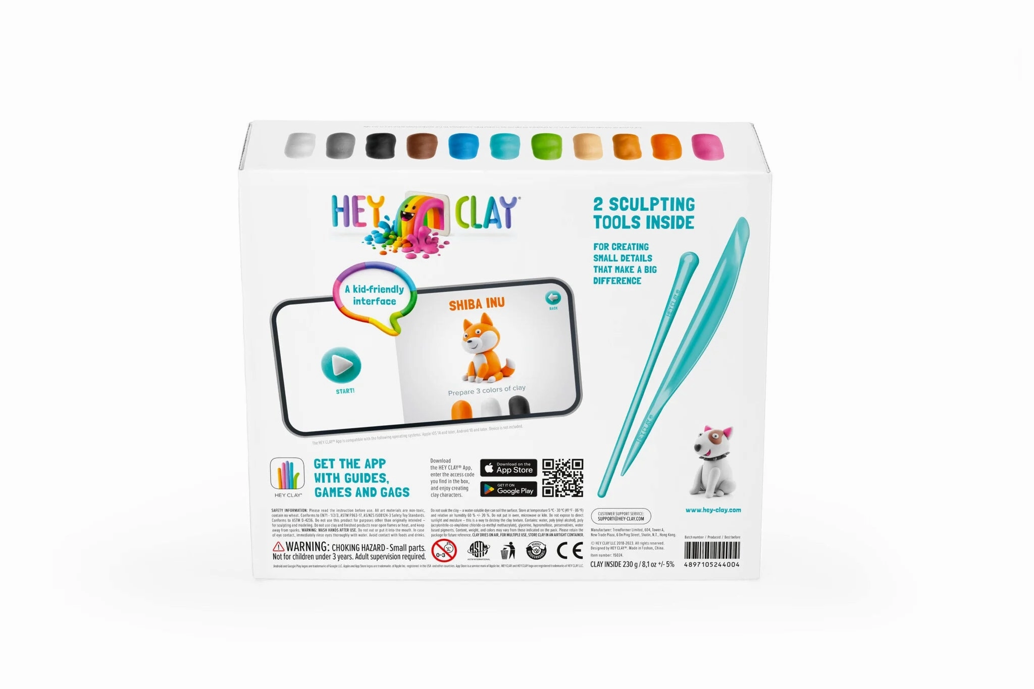 HEY CLAY Air Dry Clay Kit for Kids – Creative Modeling Set with Fun Characters and Themes