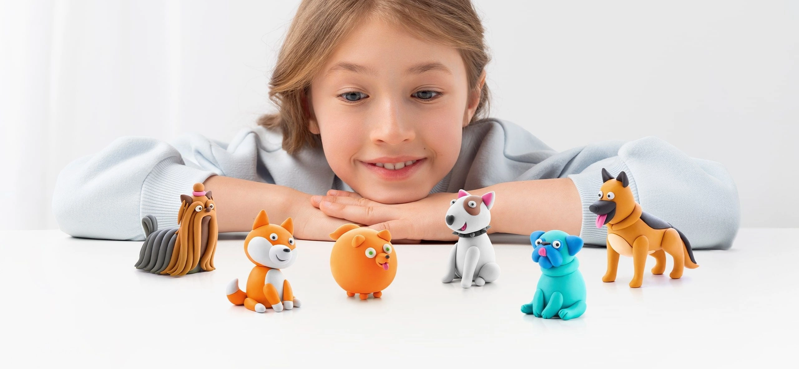 HEY CLAY Air Dry Clay Kit for Kids – Creative Modeling Set with Fun Characters and Themes
