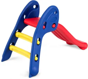 HOMGX 3-in-1 Toddler Slide, Folding Slide with Ladder, Slipping Slide Climber Playset for Indoor Outdoor Playground, Kids Slide Set and Climbing Toys for Toddlers Age 2-4