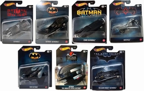 Hot Wheels DC Batman Collectible Die-Cast Vehicles Set, 7 Pack with Batmobile and Batwing, 8  Years DKL20-956P