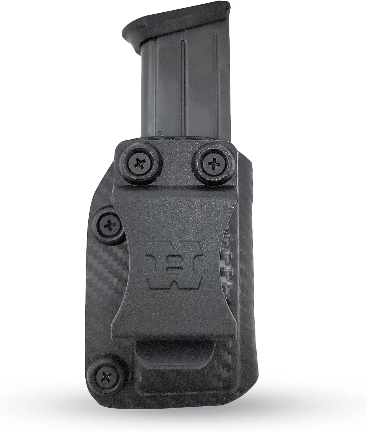 Houston Gun Holsters IWB OWB Kydex Magazine Pouch Case by | Concealment Tactical Multi Use Holster Belt Loop for Pistol Inside The Waistband Fits Double Stack Glock 9/40 KYC-88