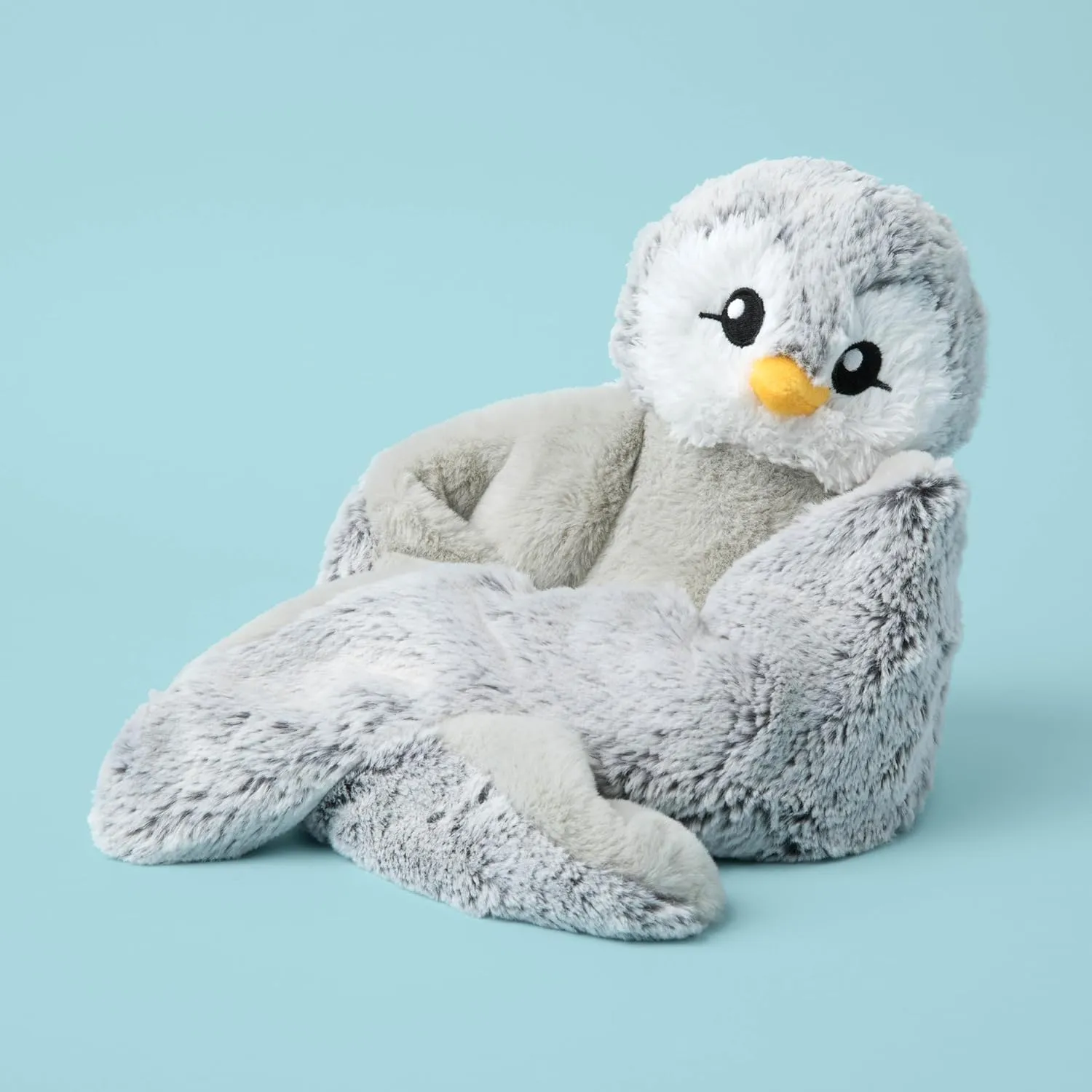 Hugarounds Pax The Penguin 2.5 lb Microwaveable & Freezable Weighted Plush Neck & Shoulder Wrap | Soothing, Comforting Hugs for Self-Care & Relaxation | Unscented for Ages 2 