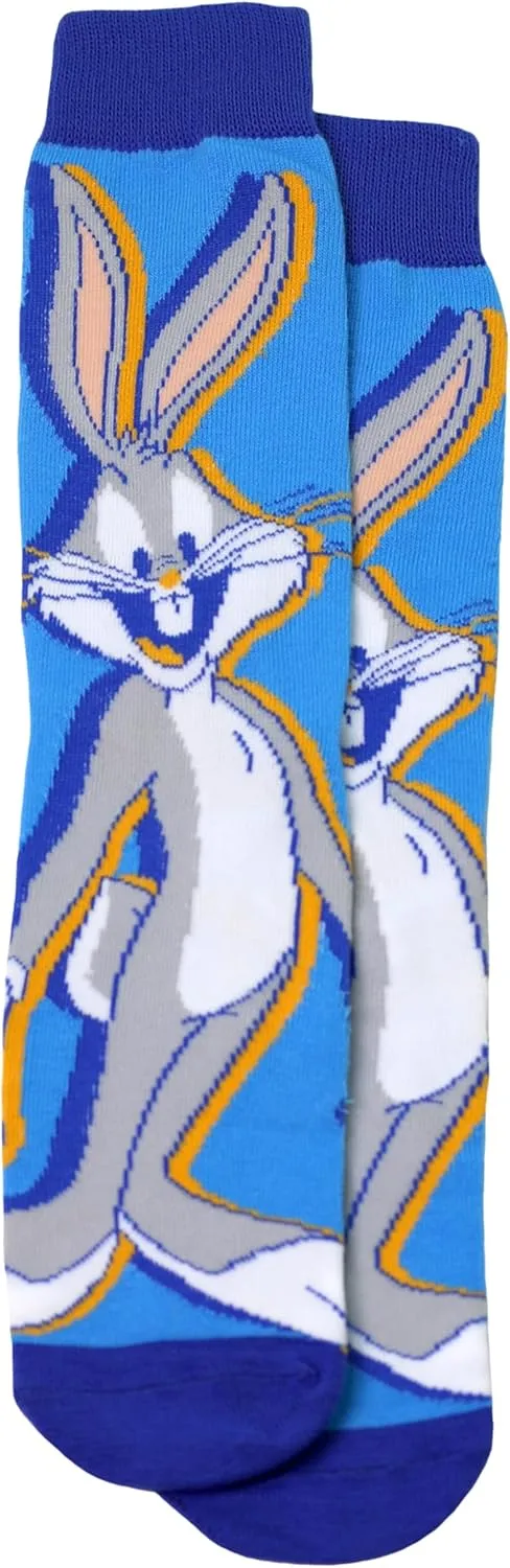 Hyp Looney Tunes Socks for Men, 6 Pair Pack, Mens Bugs Bunny Socks - Daffy Duck, Sylvester, Tweety - Size 8-12