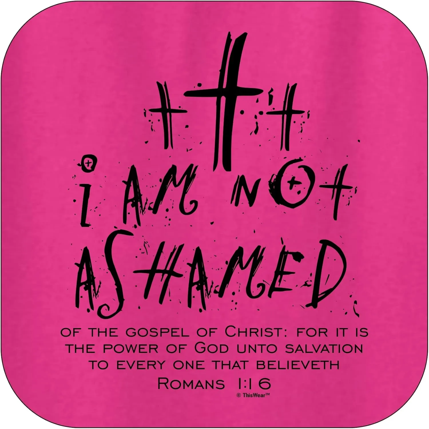 I Am Not Ashamed Romans 1:16 Verse Long Sleeve Front Pocket Hoodie Sweatshirt