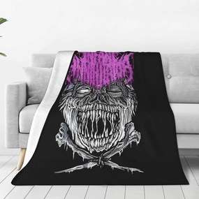Infant Rock Annihilator Band Fleece Throw Blanket Flannel Air Conditioning Quilt for Couch Camping Travel 50"x40"