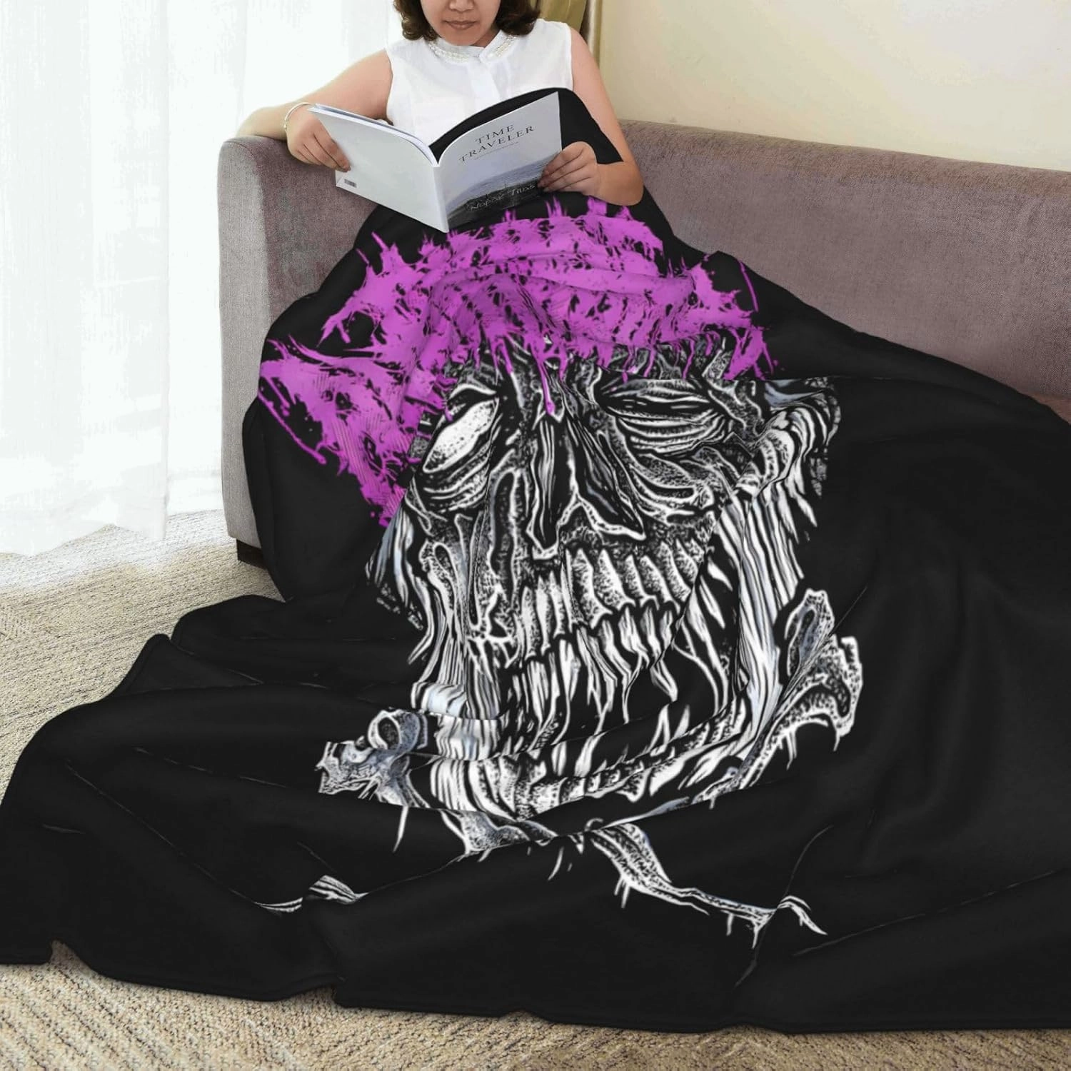 Infant Rock Annihilator Band Fleece Throw Blanket Flannel Air Conditioning Quilt for Couch Camping Travel 50"x40"