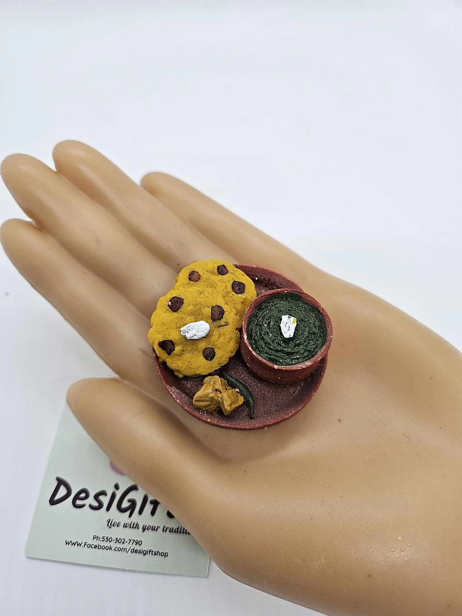 Ingenious Indian Miniature Fridge Food Magnet, Dollhouse Food, 3D Simulation Food Refrigerator Magnet, IFM - 1265
