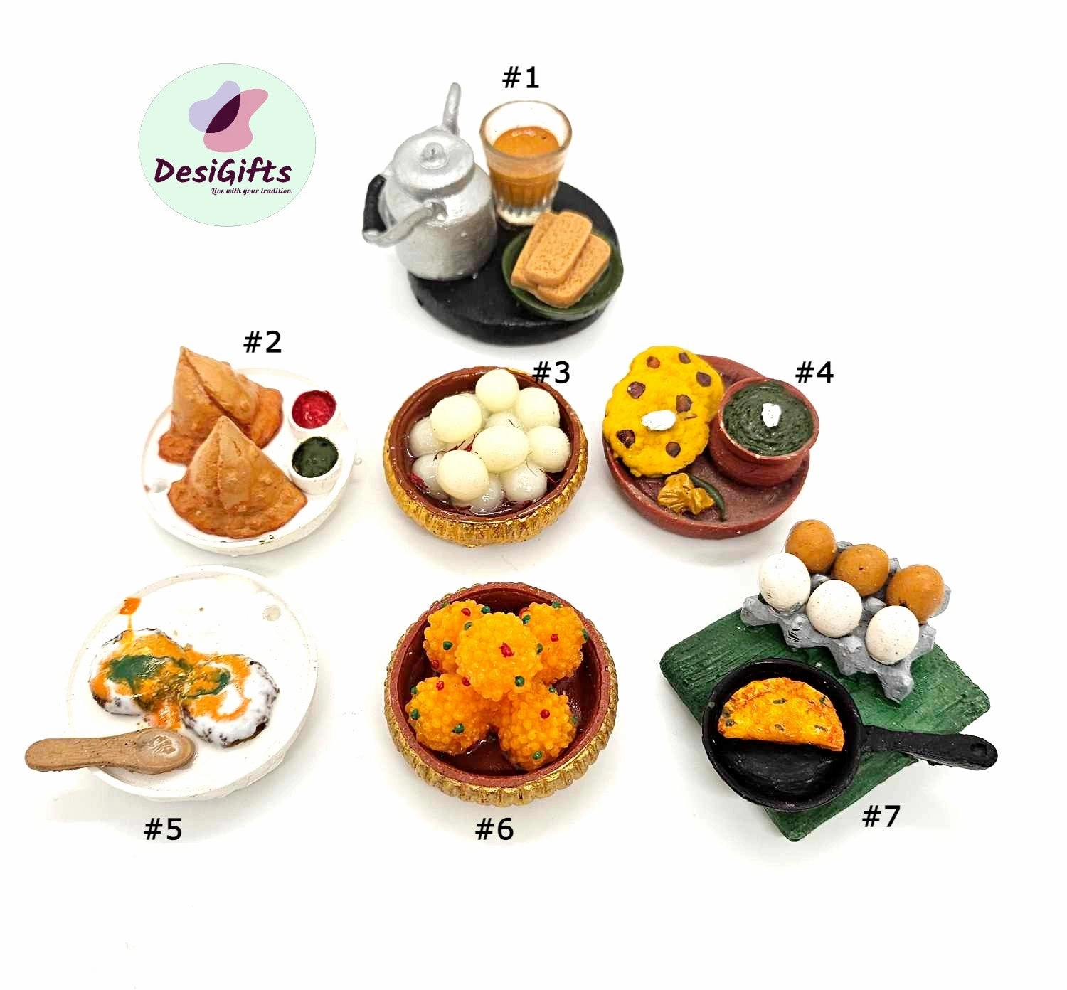 Ingenious Indian Miniature Fridge Food Magnet, Dollhouse Food, 3D Simulation Food Refrigerator Magnet, IFM - 1265