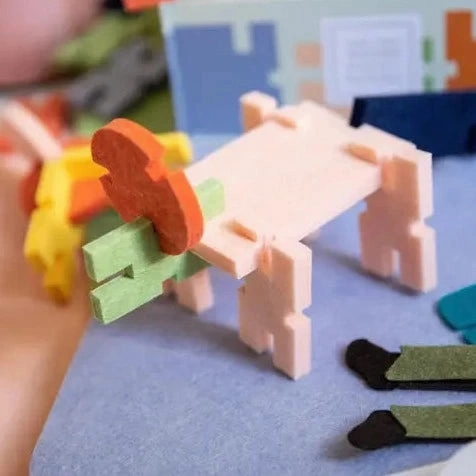 Interlocking Felt Blocks, Classic Set