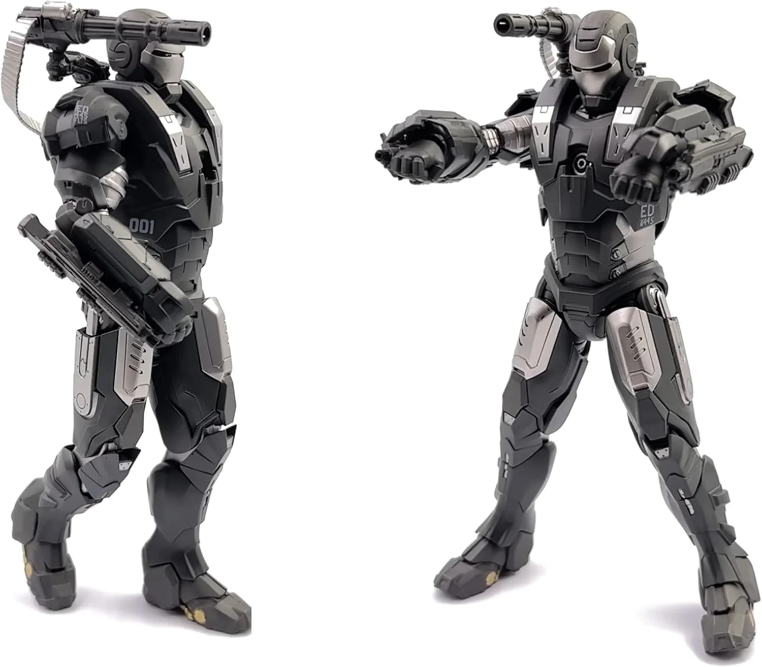 Ironman Action Figures Set 2 Pack Metal Painting All Joints Movable 7 Inch Collectible Model Toys (WM1 & MK43)