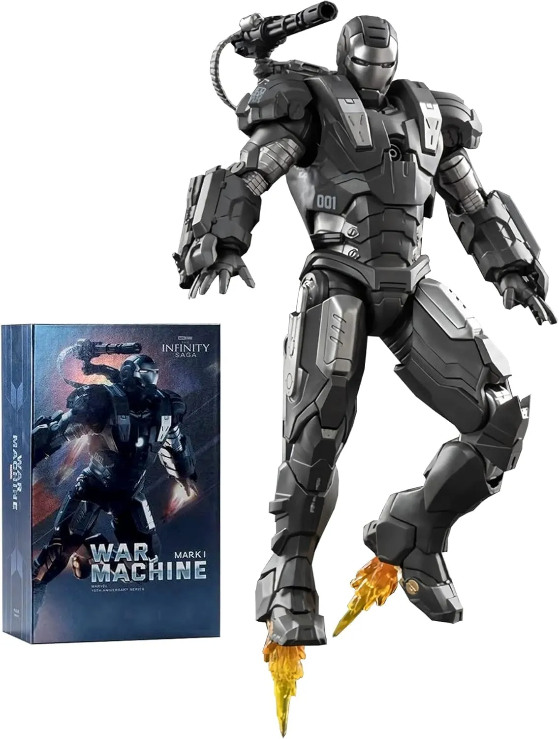 Ironman Action Figures Set 2 Pack Metal Painting All Joints Movable 7 Inch Collectible Model Toys (WM1 & MK43)